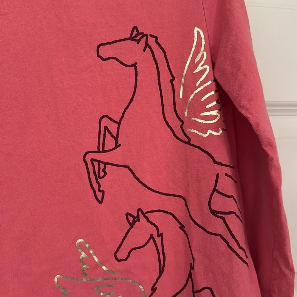 Tea Collection Pink Long Sleeve Unicorn Dress - Picture 2 of 9